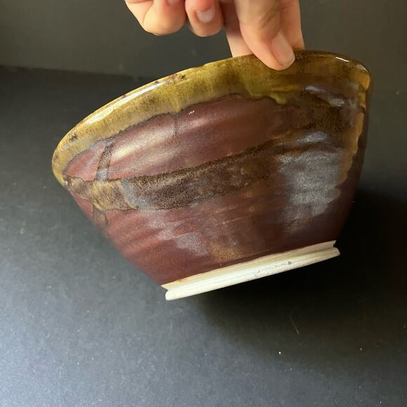 Vintage whitefish montana pottery bowl 8 inch serving - Picture 8 of 14